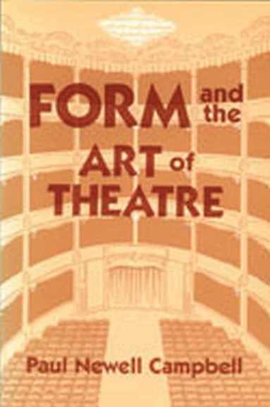 bokomslag Form & the Art of Theatre