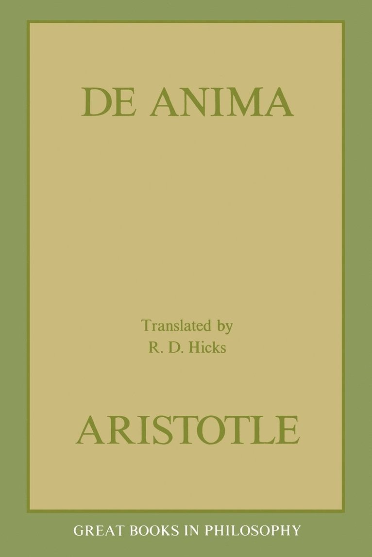 De Anima 1