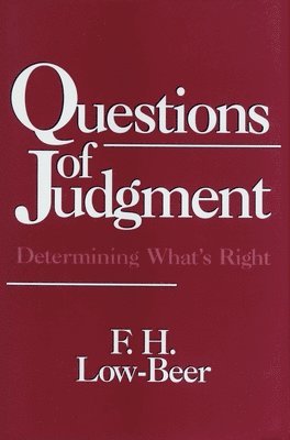 Questions of Judgment 1