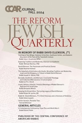 bokomslag CCAR Journal: The Reform Jewish Quarterly, Fall 2024, In Memory of Rabbi David Ellenson, z"l