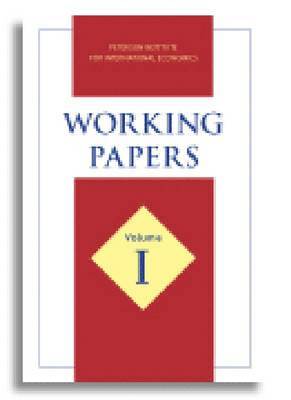 bokomslag Working Papers Volume I
