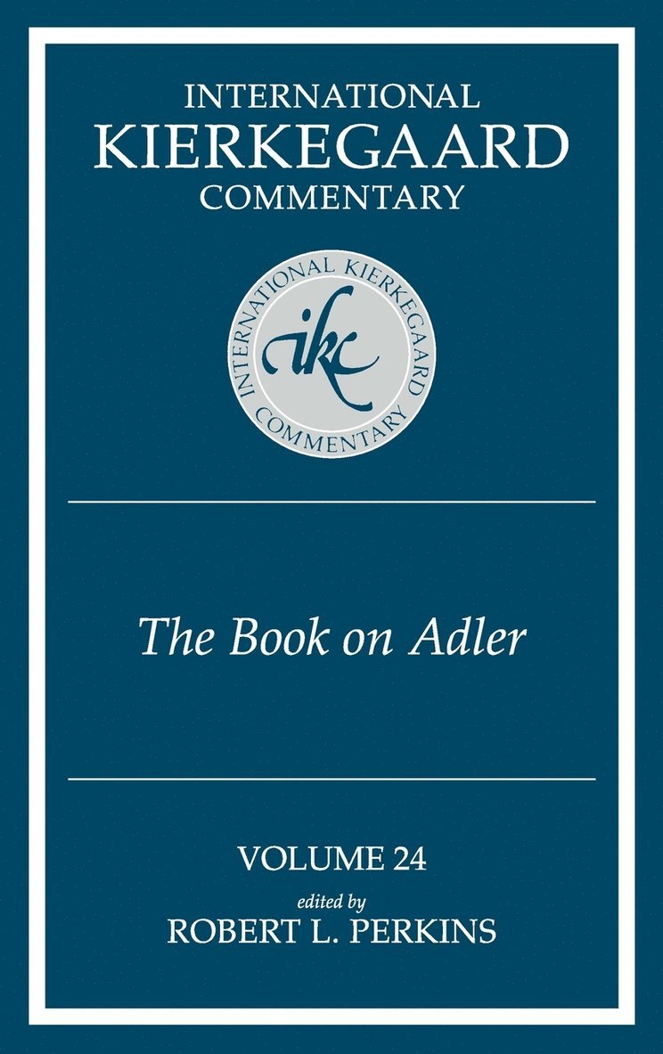Ikc 24 Book On Adler, The:  Volume 24 The Book On Adler (H770/Mrc) 1