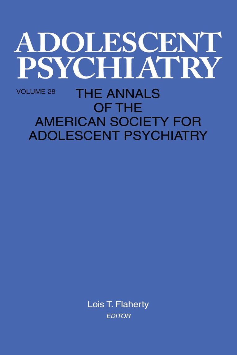 Adolescent Psychiatry, V. 28