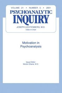 bokomslag Motivation and Psychoanalysis