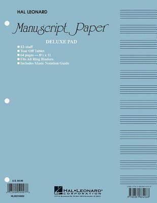 Manuscript Paper (Deluxe Pad)(Blue Cover) 1