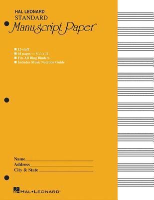 bokomslag Standard Manuscript Paper (Yellow Cover)