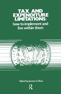 bokomslag Tax and Expenditure Limitations