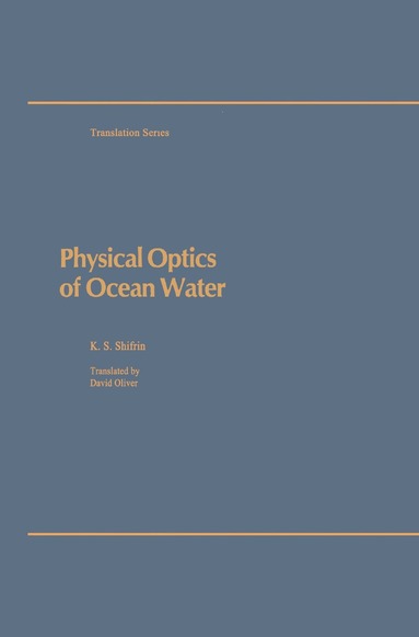 bokomslag Physical Optics of Ocean Water
