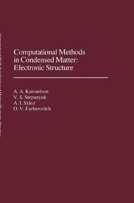 Computational Methods in Condensed Matter: Electronic Structure 1