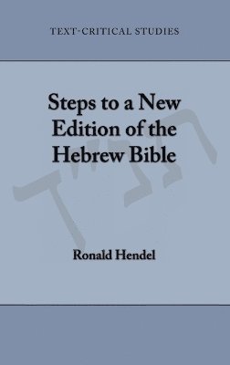 bokomslag Steps to a New Edition of the Hebrew Bible