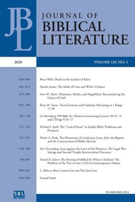 bokomslag Journal of Biblical Literature 139.4 (2020)