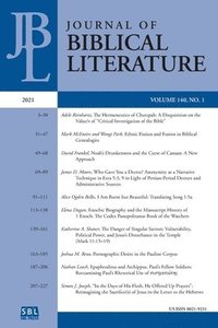 bokomslag Journal of Biblical Literature 140.1 (2021)