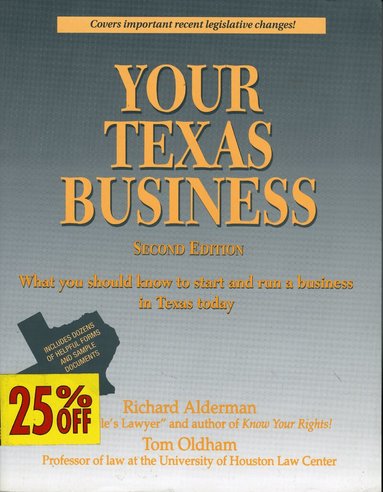 Richard M. Alderman, Tom Oldham - Your Texas Business, Häftad