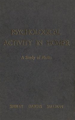 Psychological Activity in Homer 1