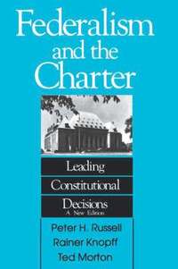 bokomslag Federalism and the Charter