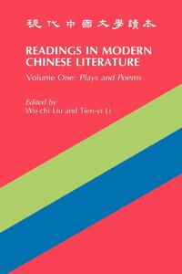 bokomslag Readings in Modern Chinese Literature - Plays and Poems
