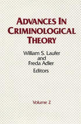 William S. Laufer, Freda Adler - Advances in Criminological Theory, Inbunden