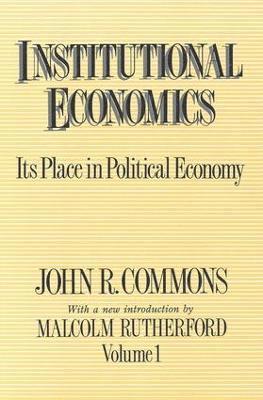 Sam Sebesta, John R. Commons - Institutional Economics, Häftad