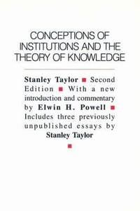 bokomslag Conceptions of Institutions and the Theory of Knowledge