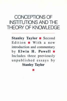 bokomslag Conceptions of Institutions and the Theory of Knowledge