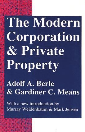 Modern Corporation and Private Property