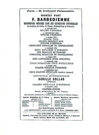 bokomslag 1886 Catalog of the French Bronze Foundry of F. Barbedienne of Paris