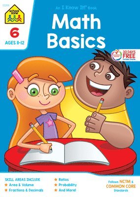 bokomslag School Zone Math Basics Grade 6 Workbook