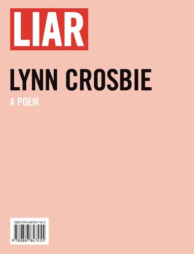 Lynn Crosbie - Liar, Häftad