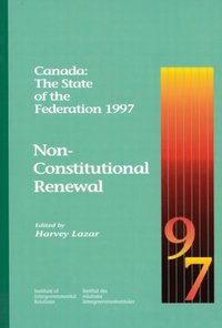 bokomslag Canada: the State of the Federation 1997