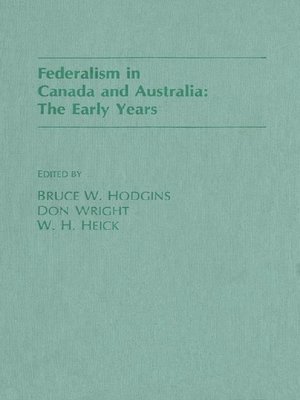 bokomslag Federalism In Canada And Australia