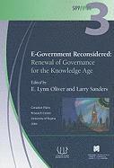 bokomslag E-Government Reconsidered: Renewal of Governance in the Knowledge Age