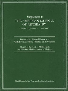 Research on Mental Illness and Addictive Disorders 1