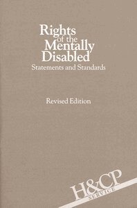American Psychiatric Association - Rights of the Mentally Disabled, Häftad