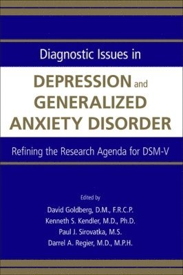 bokomslag Diagnostic Issues in Depression and Generalized Anxiety Disorder