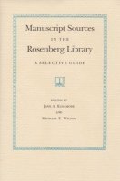 bokomslag Manuscript Source Rosenberg Lib