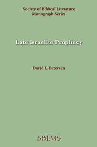 bokomslag Late Israelite Prophecy