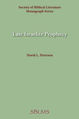 bokomslag Late Israelite Prophecy