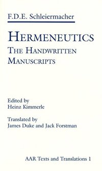 bokomslag Hermeneutics: The Handwritten Manuscripts