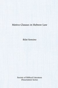 bokomslag Motive Clauses in Hebrew Law