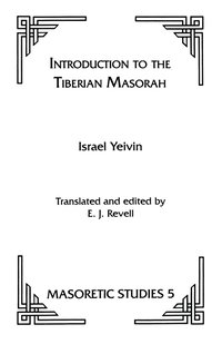 bokomslag Introduction To The Tiberian Masorah