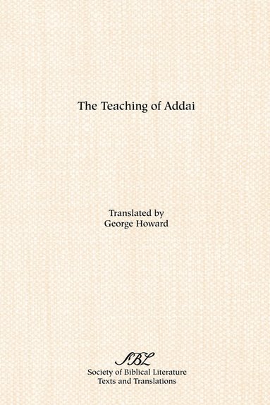 bokomslag The Teaching of Addai