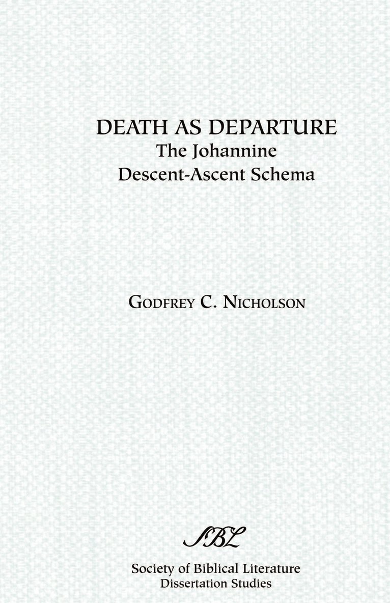 Death as Departure 1