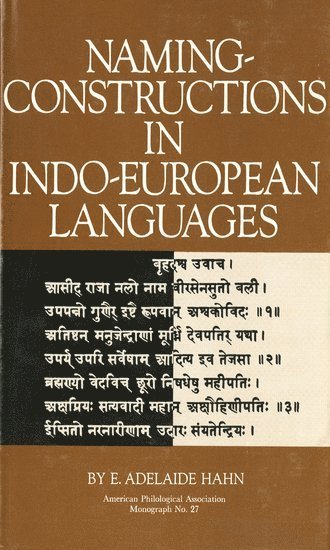 bokomslag Naming-Constructions in Some Indo-European Languages