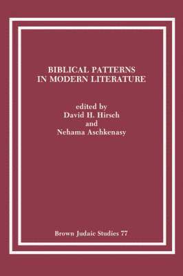 bokomslag Biblical Patterns in Modern Literature