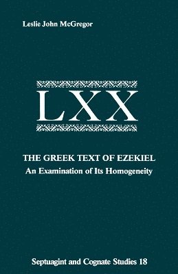 bokomslag Greek Text of Ezekiel