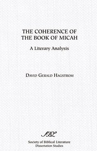bokomslag The Coherence of the Book of Micah