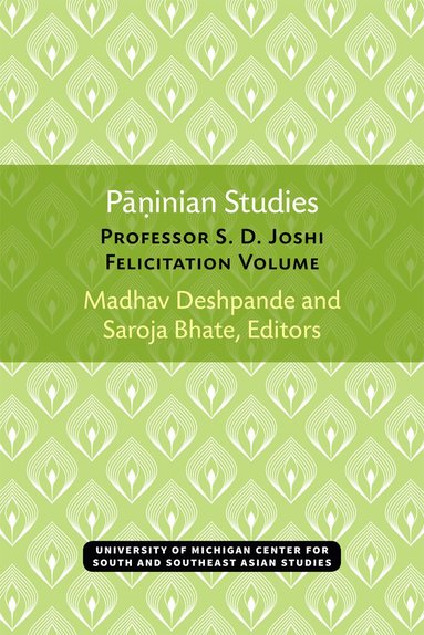 Madhav Deshpande, Saroja Bhate - Paninian Studies, Häftad