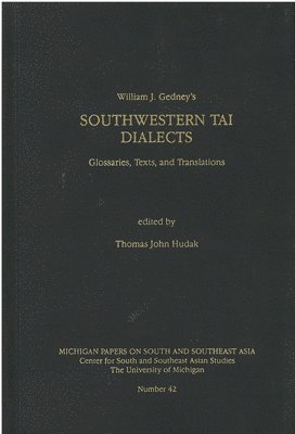 Southwestern Tai Dialects 1