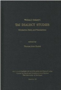 bokomslag Studies on Tai Dialects