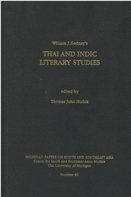 Thai and Indic Literary Studies 1